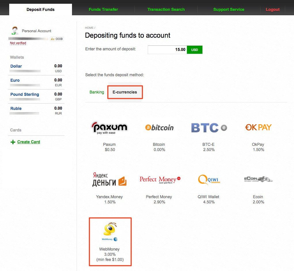 How to deposit bitcoin in perfect money